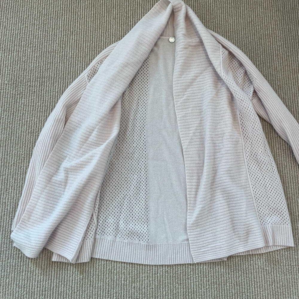 Margaret O'Leary Light Beige OpenCardigan - Picture 4 of 12